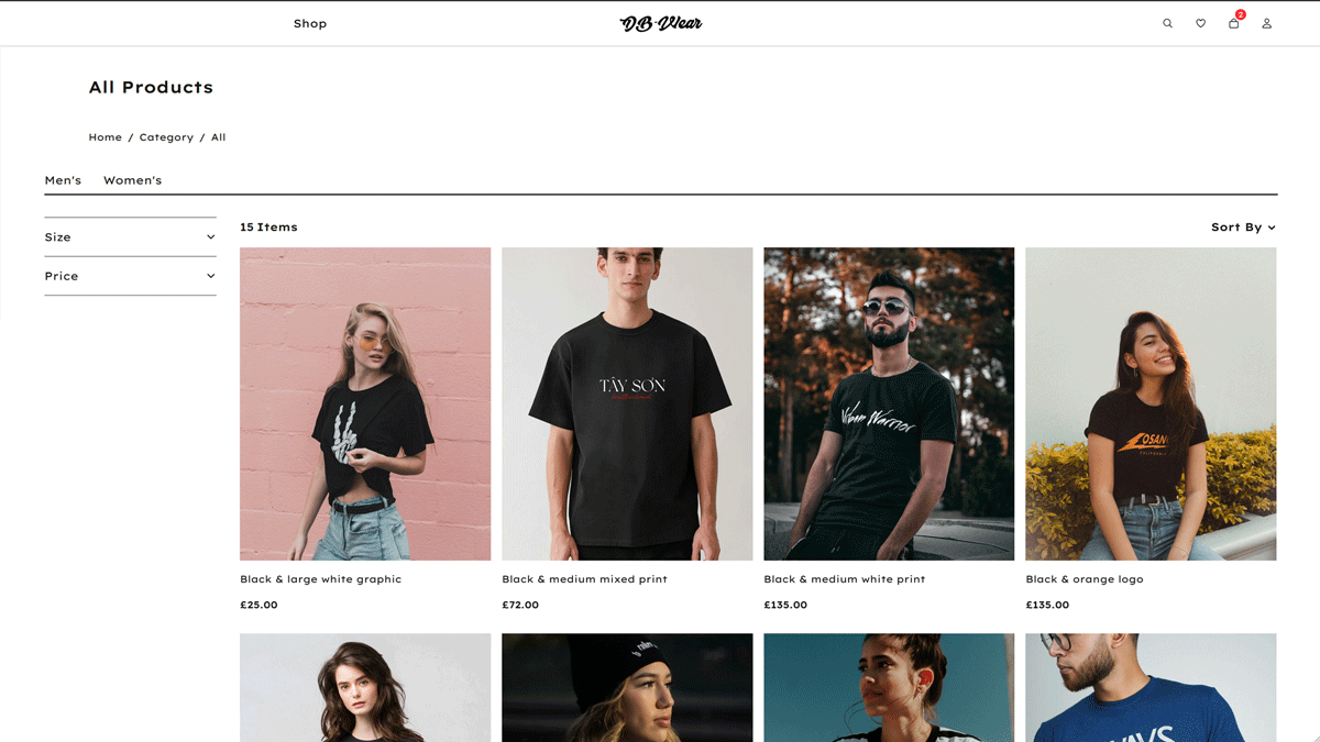E-commerce Site Preview